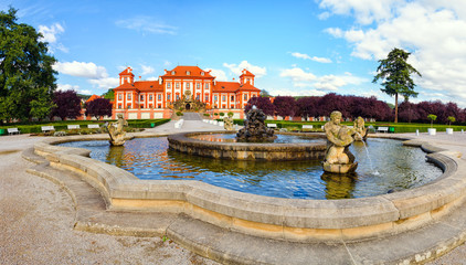 Troja Palace is a Baroque palace located in Troja, Prague's north-west borough Czech Republic . - obrazy, fototapety, plakaty