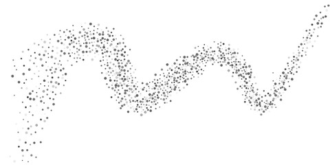 Silver glitter confetti