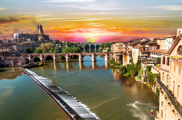 Albi in France on a sunny day