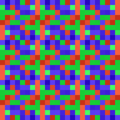 Seamless pattern background from a variety of multicolored squares.
