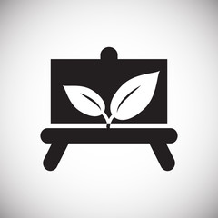 Grow icon on white background for graphic and web design, Modern simple vector sign. Internet concept. Trendy symbol for website design web button or mobile app