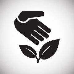 Grow icon on white background for graphic and web design, Modern simple vector sign. Internet concept. Trendy symbol for website design web button or mobile app