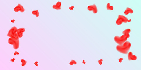 Hearts of confetti for valentines day
