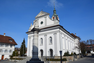 Fototapeta na wymiar Sempach, Pfarrkirche St. Stephan