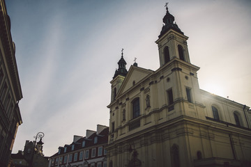 Fototapeta na wymiar Church of the Holy Spirit in Warsaw
