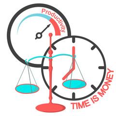 Abstract Work Time And Productivity