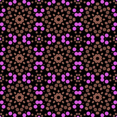 Seamless abstract pattern background with a variety of colored circles.