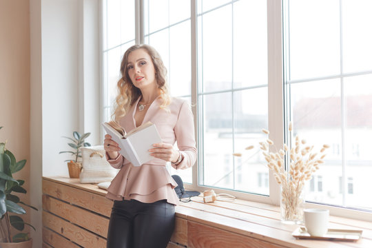 Portrait of young business woman or freelancer imagemaker