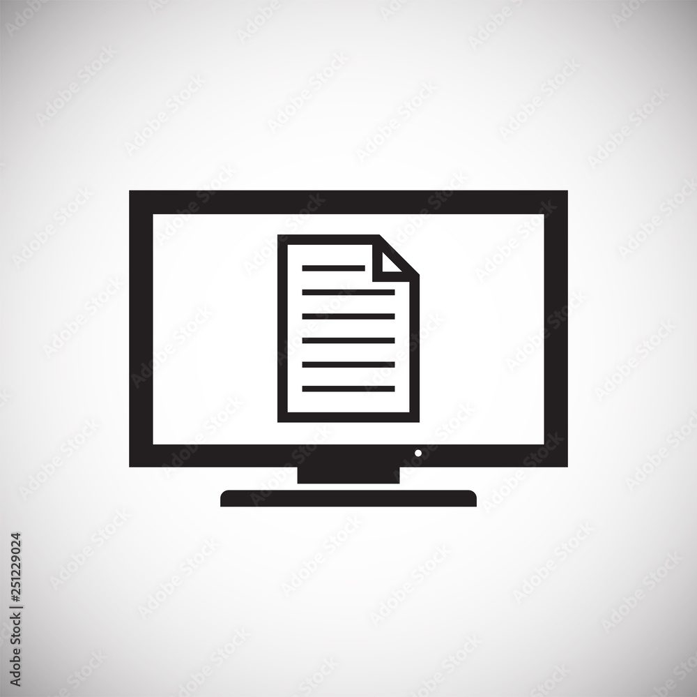 Poster tv icon on white background for graphic and web design, modern simple vector sign. internet concept.