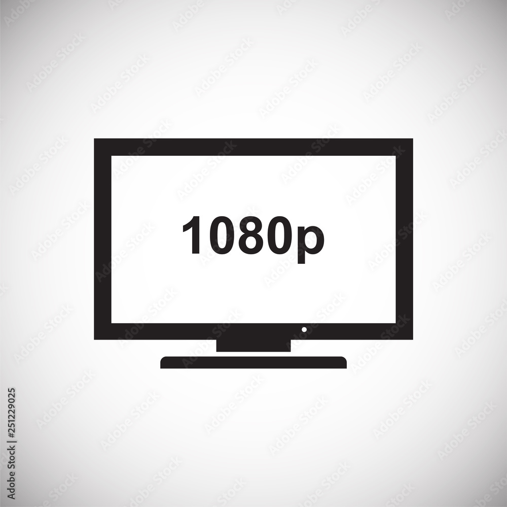 Poster tv icon on white background for graphic and web design, modern simple vector sign. internet concept.