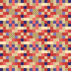 Seamless pattern background from a variety of multicolored squares.