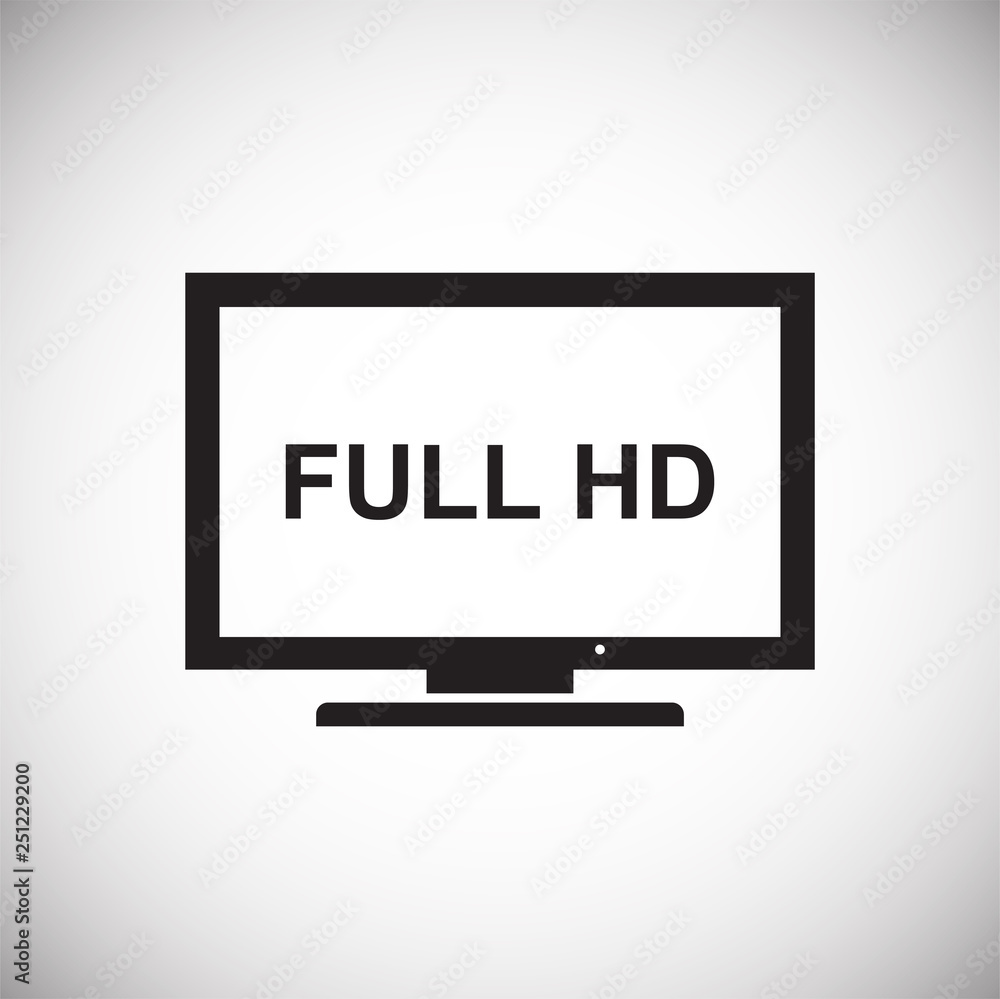 Poster tv icon on white background for graphic and web design, modern simple vector sign. internet concept.