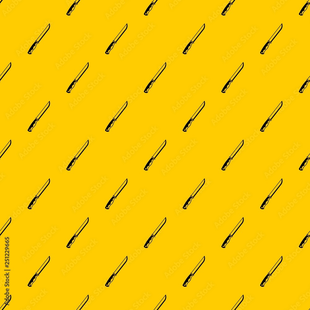 Poster knife pattern seamless vector repeat geometric yellow for any design