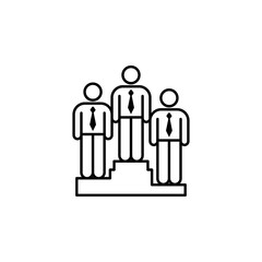 connection, staff, team icon. Element of teamwork for mobile concept and web apps illustration. Thin line icon for website design and development, app development