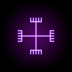 pagonism outline icon. Elements of religion in neon style icons. Simple icon for websites, web design, mobile app, info graphics