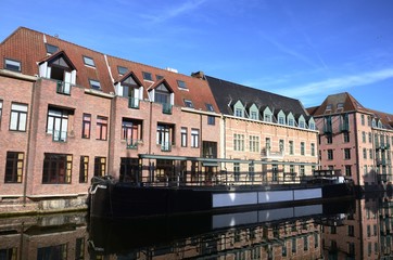 Naklejka premium Mechelen: Haverwerf Dyle- Melaan (Belgia)