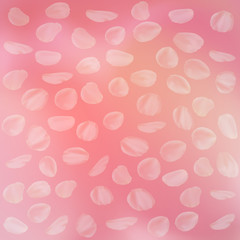 Beautiful pink abstract background with transparent petals. Greeting card Happy Valentine's Day, Women's Day, Wedding day, wallpaper, flyers, posters or wedding invitation background party design