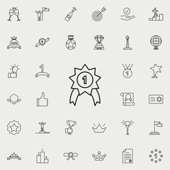 first place medal icon. Succes and awards icons universal set for web and mobile