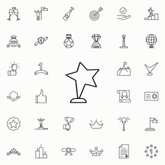Naklejka premium cup with a star icon. Succes and awards icons universal set for web and mobile