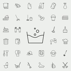 washing sign icon. Cleaning icons universal set for web and mobile