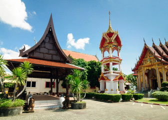 Monument of history and architecture of Thailand Buddhist temple Wat Chalong.
