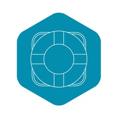 Lifeline icon. Outline illustration of lifeline vector icon for web