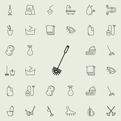 toilet brush icon. Cleaning icons universal set for web and mobile