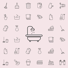 bathroom icon. Cleaning icons universal set for web and mobile