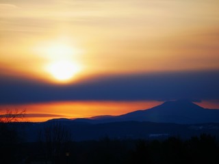 Sunrise in the mountains