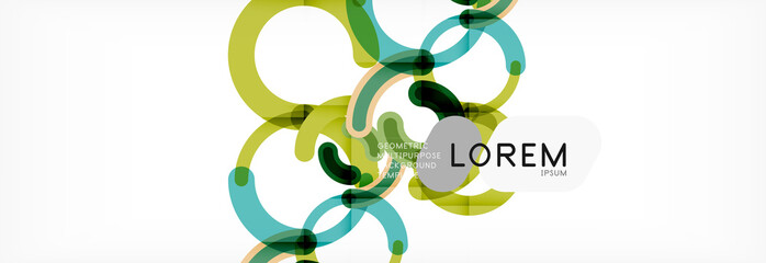 Linear design circle background