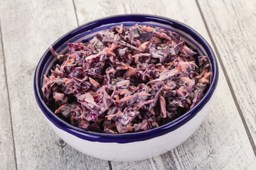 Cole slaw salad with cabbage