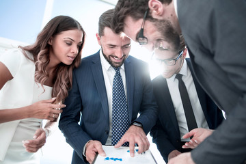 close up.business team discussing the terms of the contract