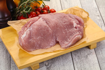 Raw pork meat