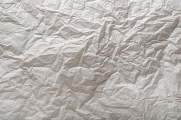 White paper wrinkled texture for background and copy-space. 