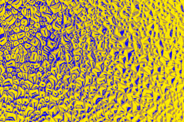 Abstract background yellow and blue trendy duotone. 90's style. Trendy zine culture