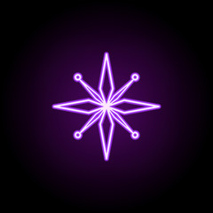 Fototapeta premium star line icon. Elements of Stars in neon style icons. Simple icon for websites, web design, mobile app, info graphics