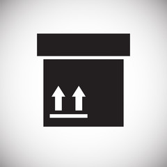 Box icon on white background for graphic and web design, Modern simple vector sign. Internet concept. Trendy symbol for website design web button or mobile app