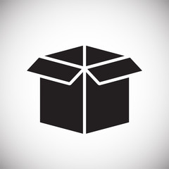 Box icon on white background for graphic and web design, Modern simple vector sign. Internet concept. Trendy symbol for website design web button or mobile app