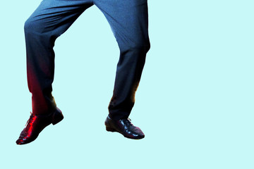Feet dancer dancing salsa