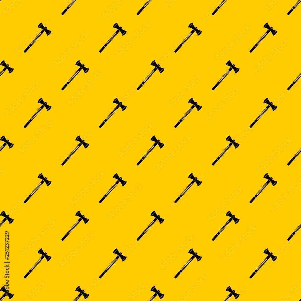 Poster big ax pattern seamless vector repeat geometric yellow for any design