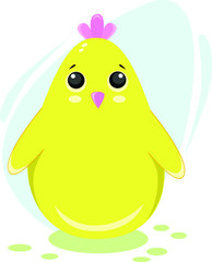 Cute easter chicken