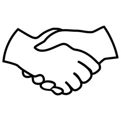 Great design of handshake hands isolated on a white background