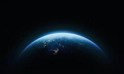  Planeet aarde in de ruimte. Beschaving. Elementen van deze afbeelding geleverd door NASA © dimazel