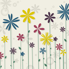 Vector illustration of colorful flower