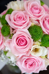  wedding bunch of bright flowers