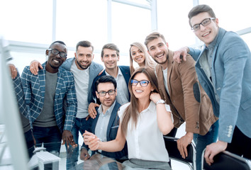 close up.professional business team in a modern office