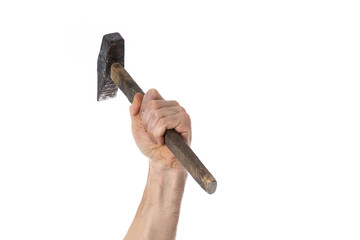 Waving the hand with a hammer