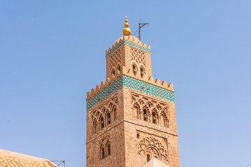 Minaret of the Koutobia Mosque, Marrakech, Morocco