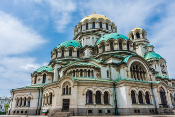 The Aleksander Nevsky Orthodox Cathedral of Sofia, Bulgaria - obrazy, fototapety, plakaty