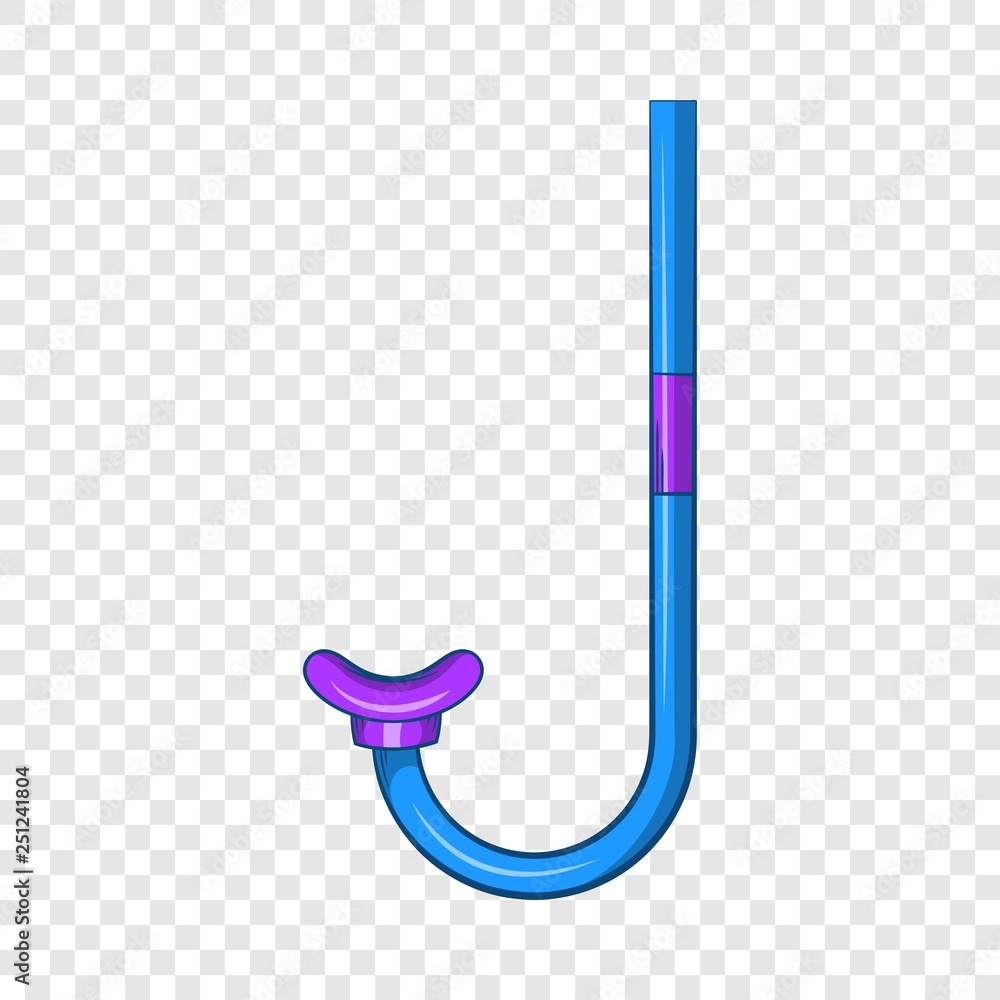 Poster tube for diving icon in cartoon style isolated on background for any web design